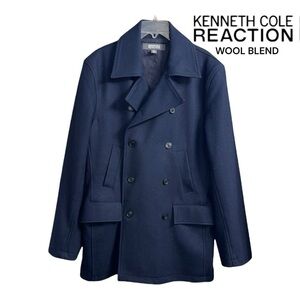 Kenneth Cole Reaction (EUC) Men’s Wool Blend Coat Size Large